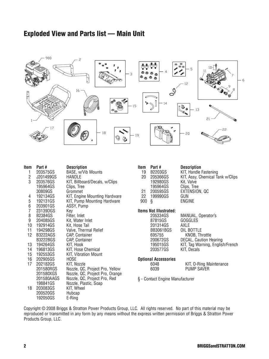 BRIGGS AND STRATTON, 020321-01, IPL.2